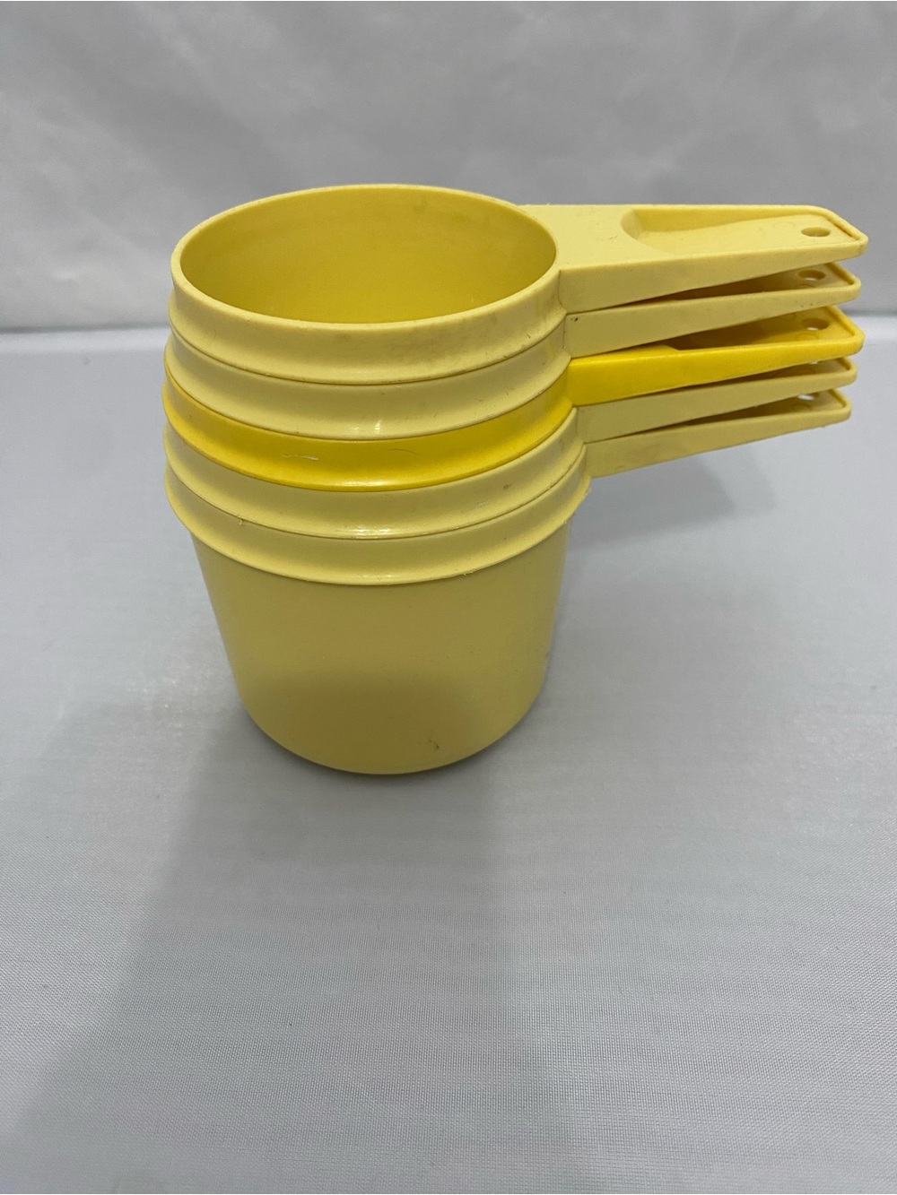 Yellow Plastic Measuring Cups